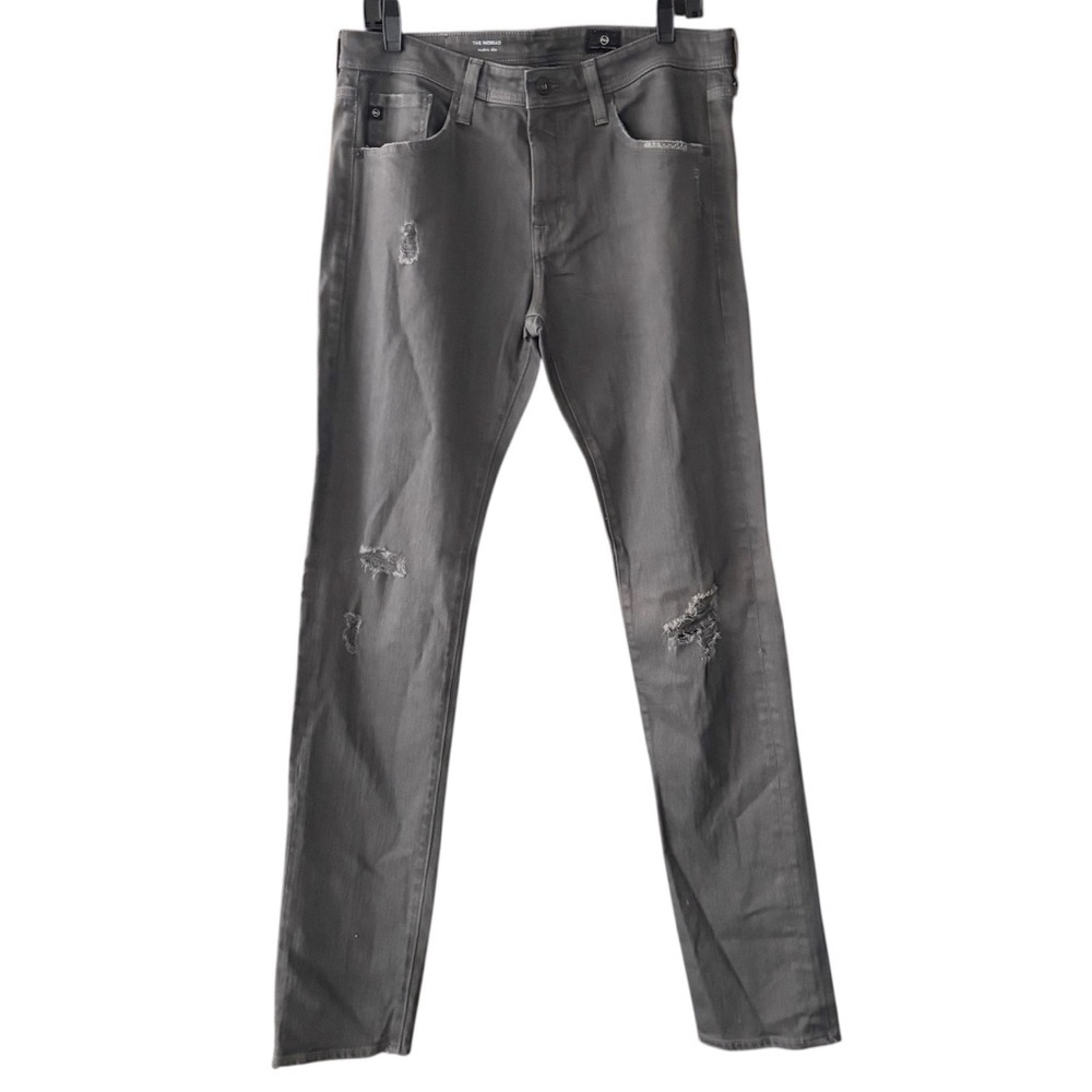AG Jeans Men’s Nomad Modern Slim Distressed Jean Size 32x35 NWOT Gray